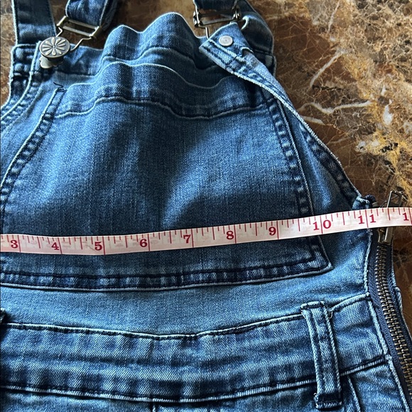 Mumu Blue  Denim Flare Overalls - Women Jeans - Picture 9 of 11